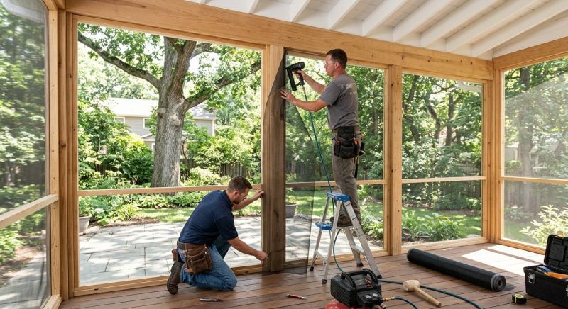 Enclosed Porch Installation in Knoxville, TN