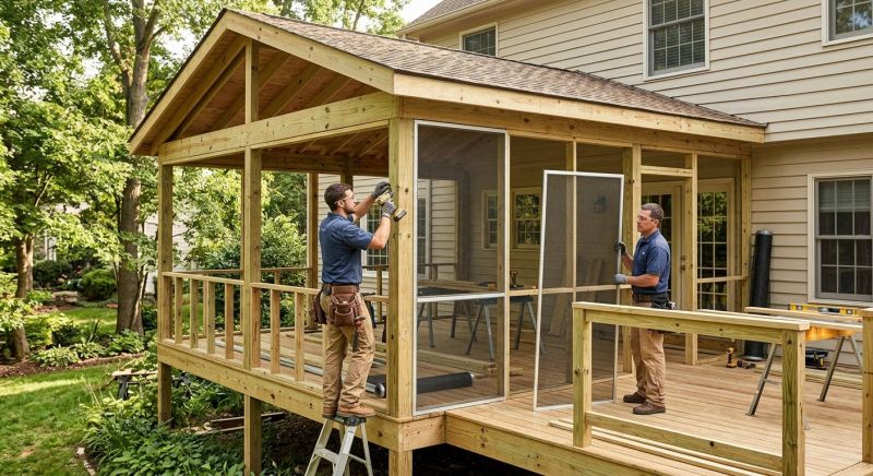 Screened In Porch Installation in Asheville, NC