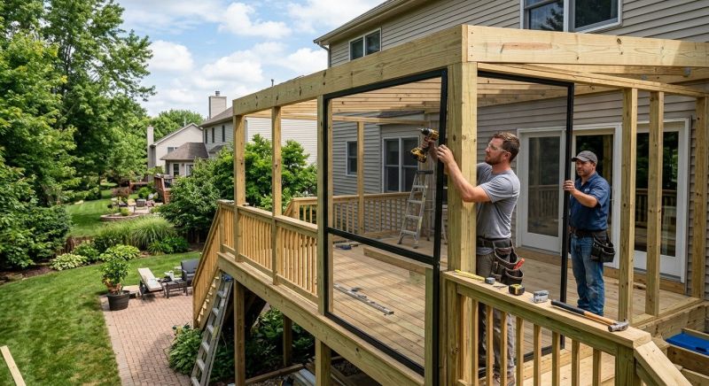 Enclosed Deck Installation in Arvada, CO