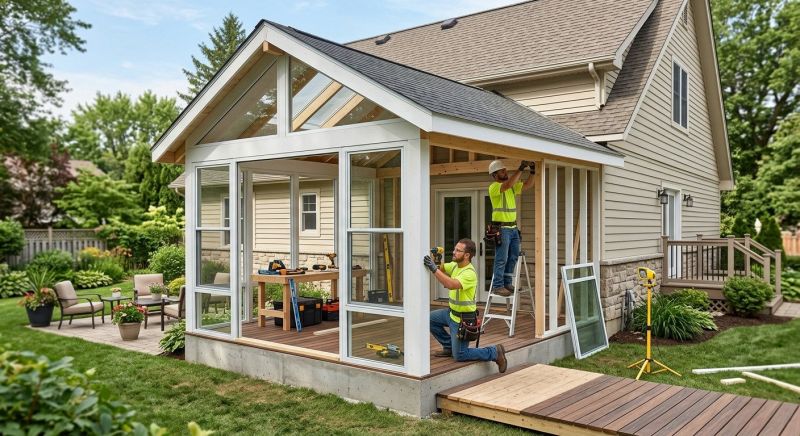 Enclosed Deck Installation in Knoxville, TN