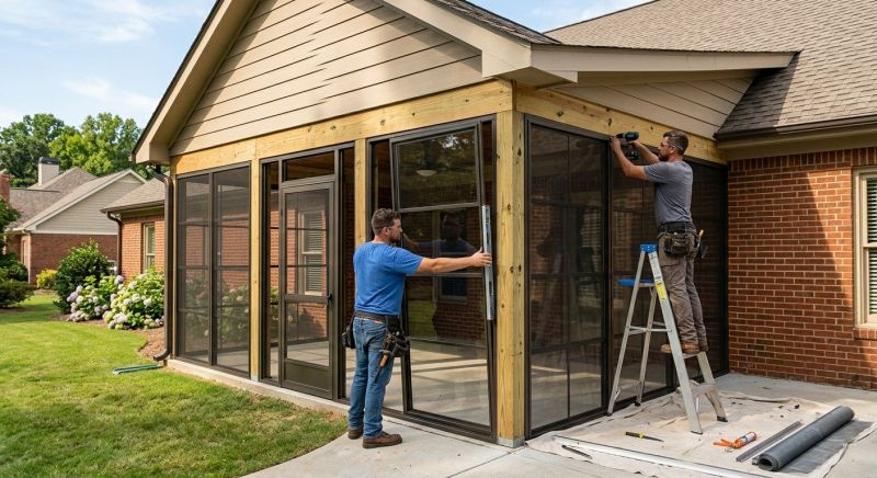 Enclosed Porch Construction in Knoxville, TN