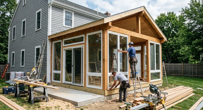Enclosed Porch Construction in Austin, TX