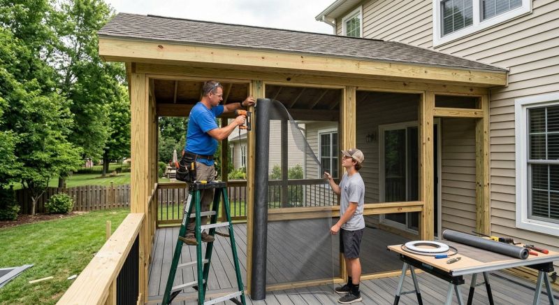 Enclosed Porch Installation in Charlotte, NC