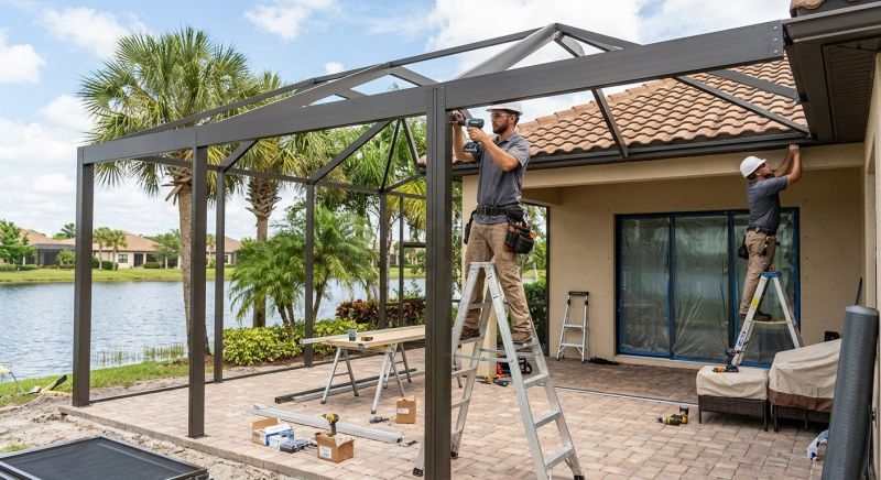 Lanai Enclosure Installation in Austin, TX