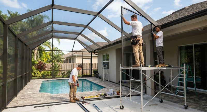 Lanai Enclosure Installation in Asheville, NC