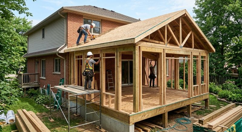 Sunroom Addition Construction in Asheville, NC