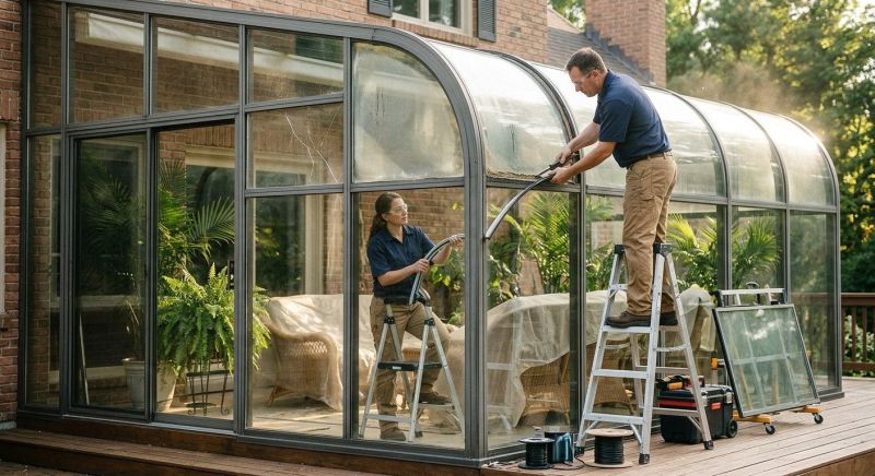 Sunroom Glass Repair in Charlotte, NC
